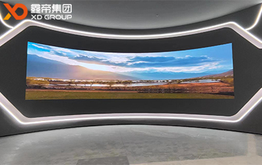北京福田汽车展厅P1.5内弧形LED屏项目