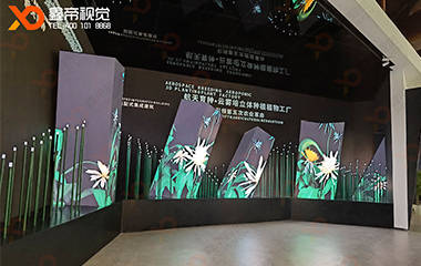 广州天鹿湖展厅LED方柱项目