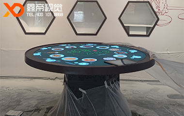 广州酒家LED圆形艺术餐桌屏项目